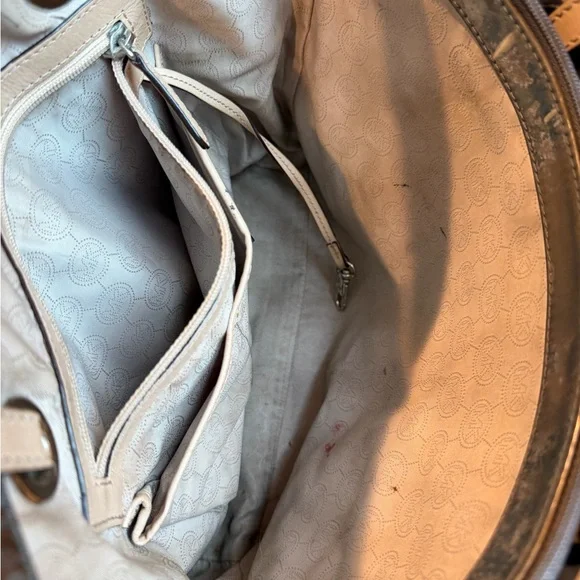 Michael Kors MK Shimmering Silver Tote - Picture 13 of 13